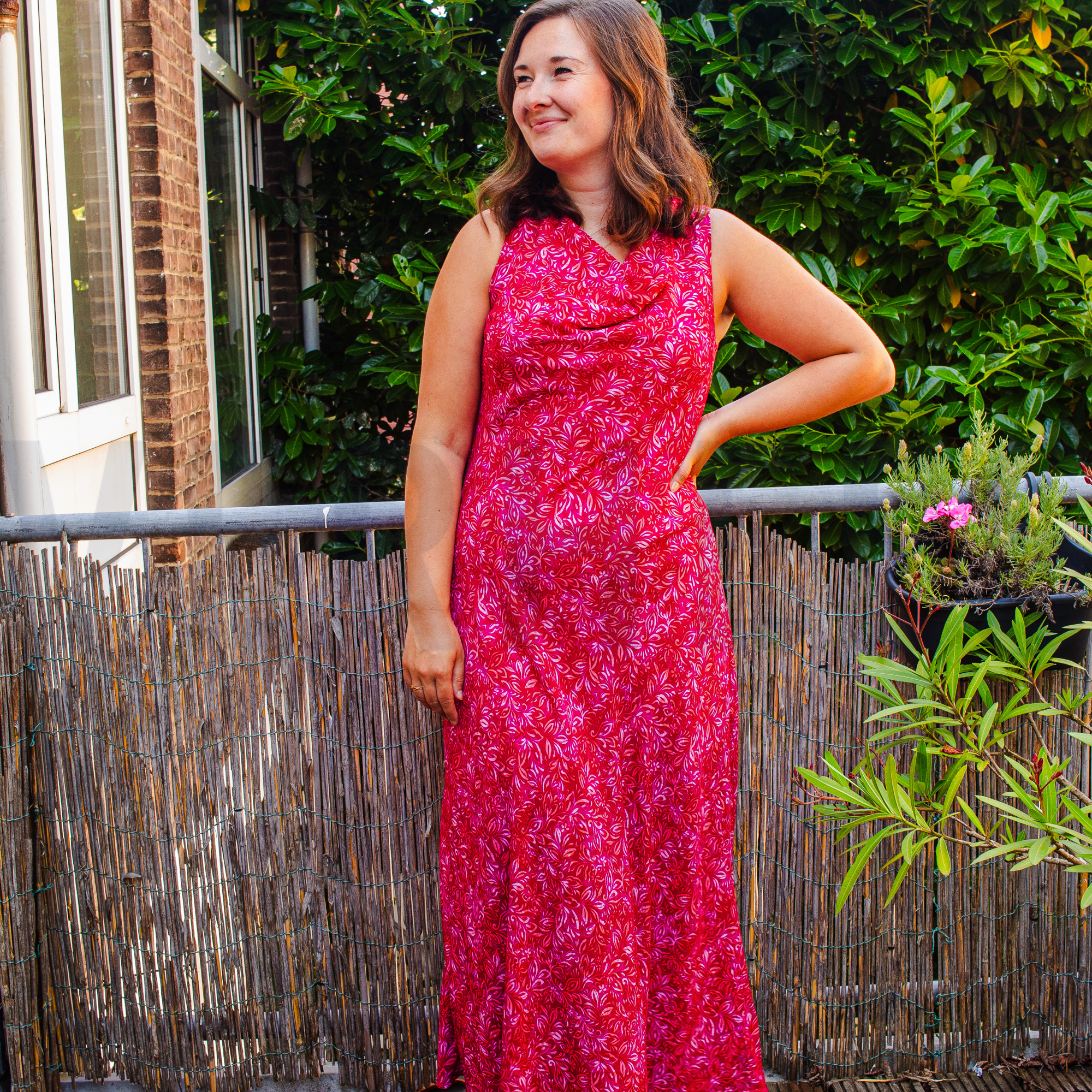 VISCOSE RADIANCE DIGITAL FLOWERS NAVY (high resolution) #6