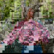 VISCOSE SATIJN DIGITAAL ABSTRACT ROZE (thumbnail) #6