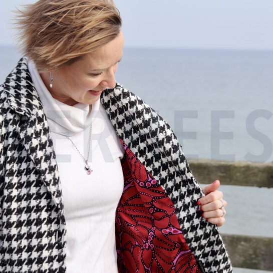 KATOEN SATIJN ABSTRACT DONKERBRUIN #7