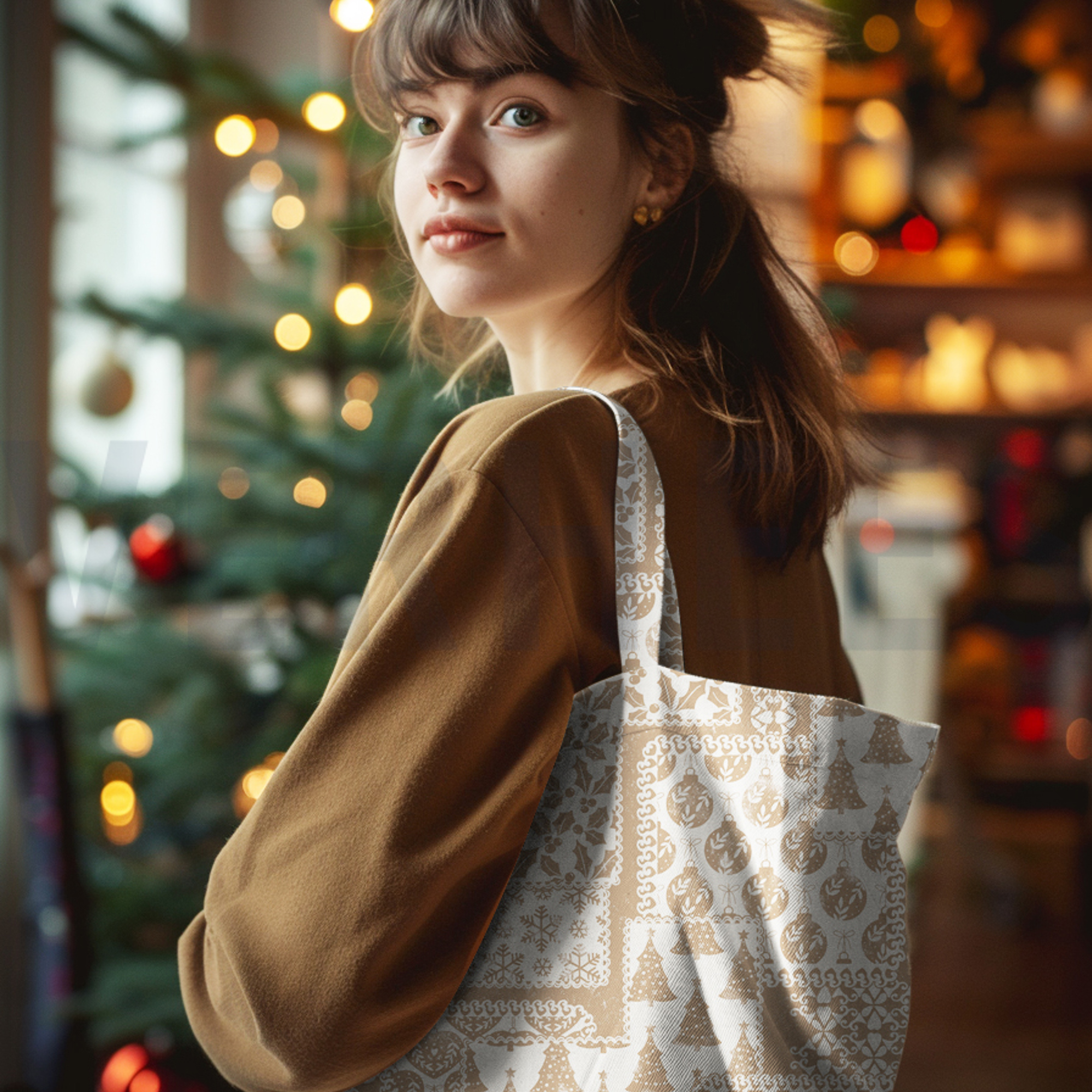 TOILE DÉCORATION DIGITAL NOËL SABLE (high resolution) #6