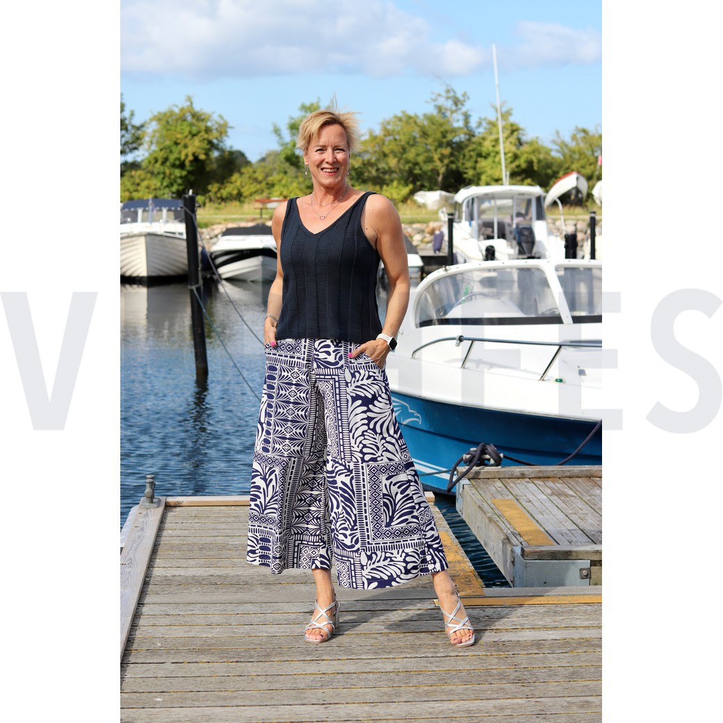 MAGNOLIA STRETCH PATCHWORK MARINEBLAU #7