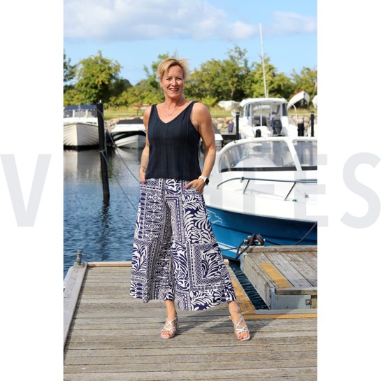 MAGNOLIA STRETCH PATCHWORK BLEU MARINE #7