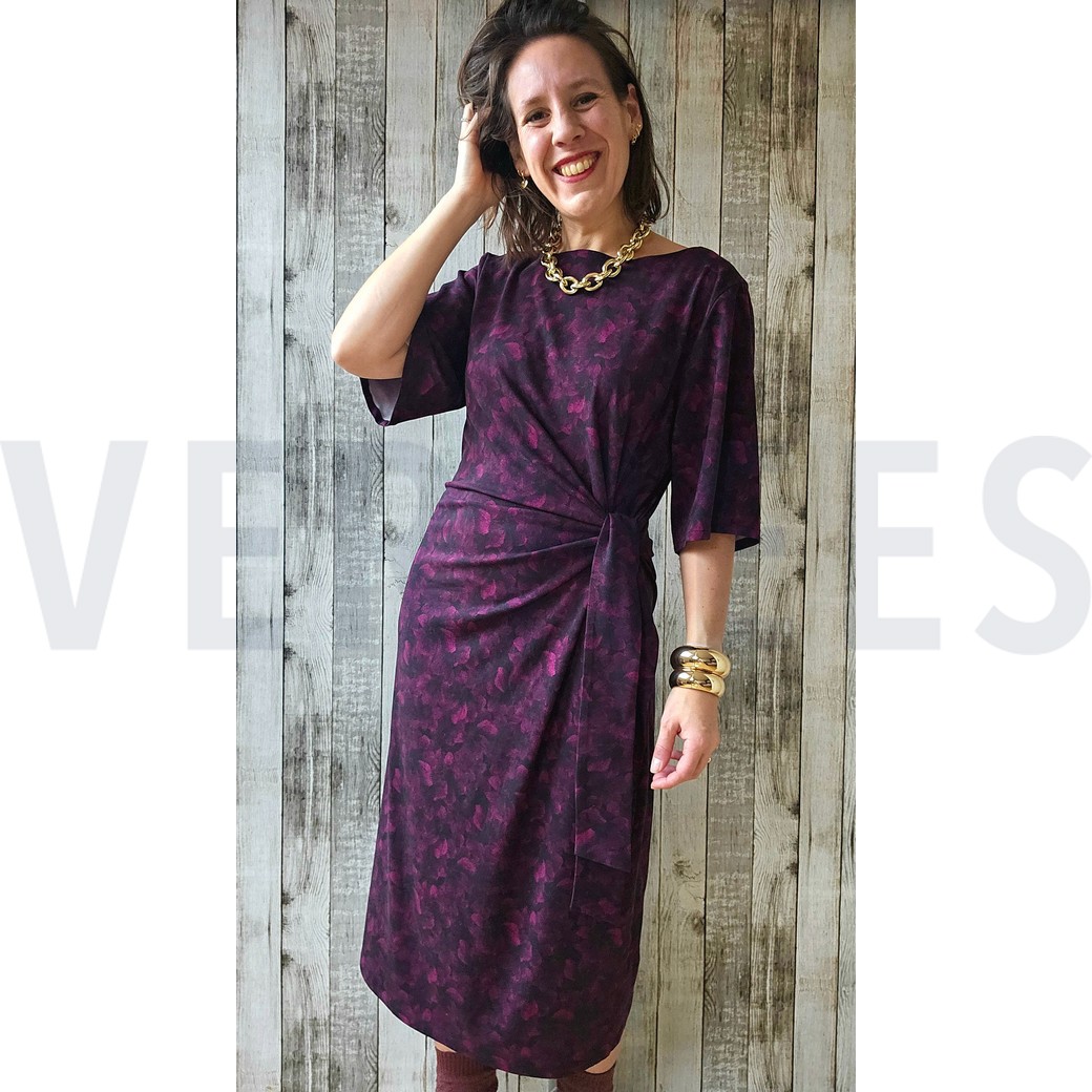 VISCOSE ROSELLA STRETCH DIGITAAL BLOEMEN FUCHSIA #7