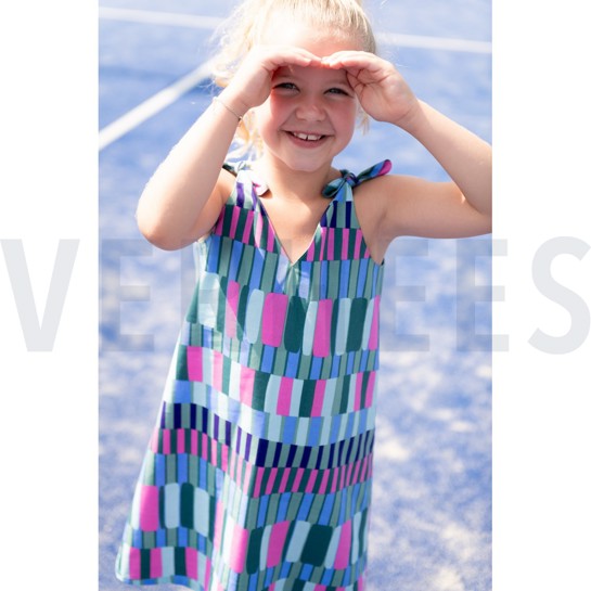 BAUMWOLLE VISKOSE STREIFEN GRÜN #7