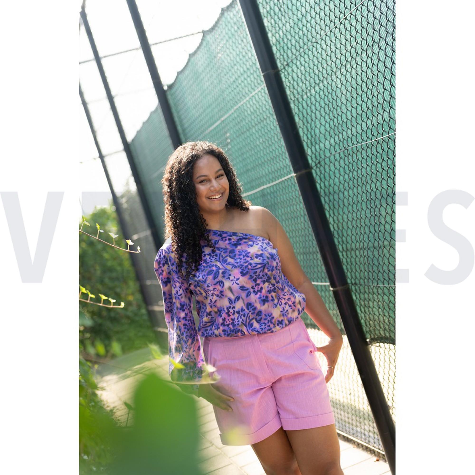 COTON SATIN DIGITAL FLEURS VIOLET (high resolution) #6