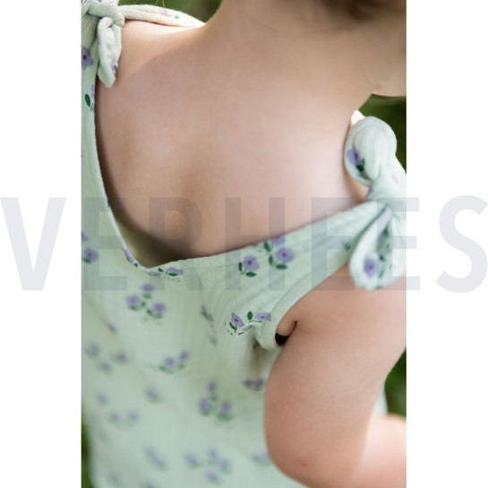 DOUBLE GAUZE FLOWERS MAUVE #7