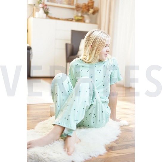 JERSEY CÔTELÉ COEURS MAUVE #7