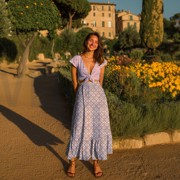 HANDGEMAAKTE BLOKPRINT KATOEN PAISLEY COGNAC (thumbnail) #6