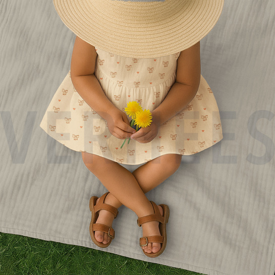 DOUBLE GAUZE GOTS NATURAL STRIKJES NATUREL #7