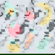 POPELINE DE COTON DIGITAL PANNEAU MARCHÉ FERMIER BLEU CLAIR (thumbnail) #6