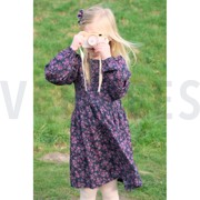 FEIN GEWEBTE BAUMWOLLPOPELINE DIGITAL BLÜTEN MARINEBLAU (thumbnail) #6