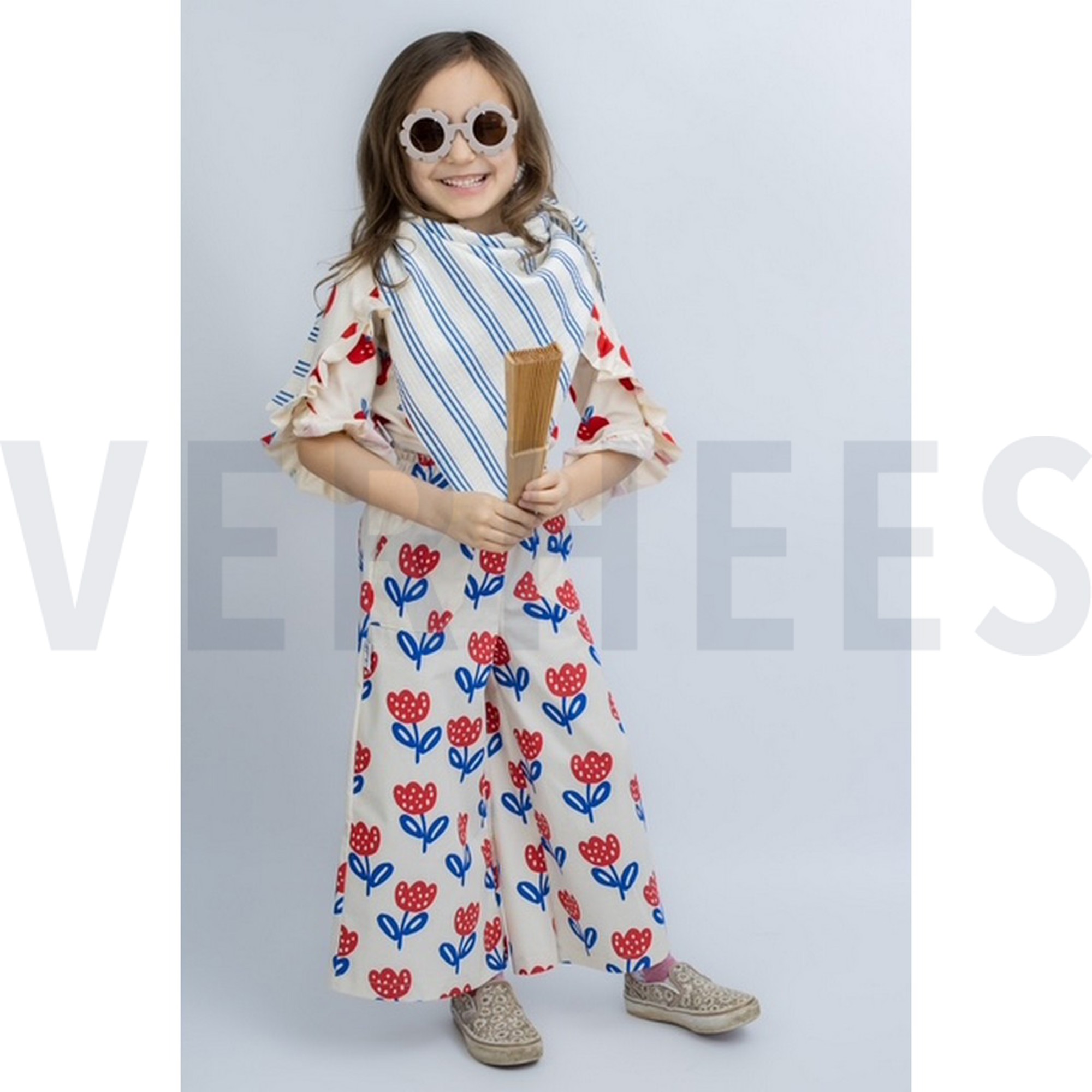 KATOENEN POPLIN GOTS NATURAL GROTE BLOEMEN NATUREL (high resolution) #6