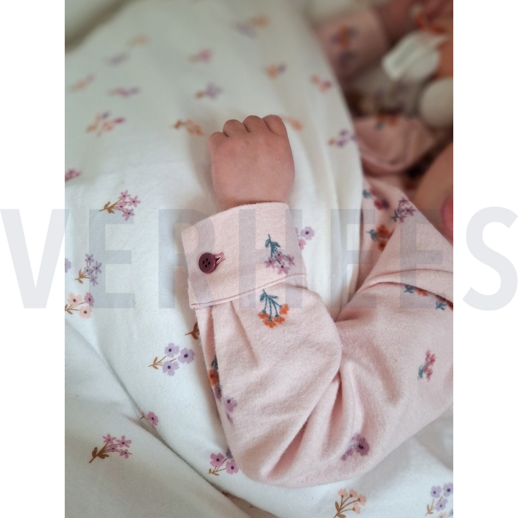 FLANELLE FLEURS ROSE CLAIR #7