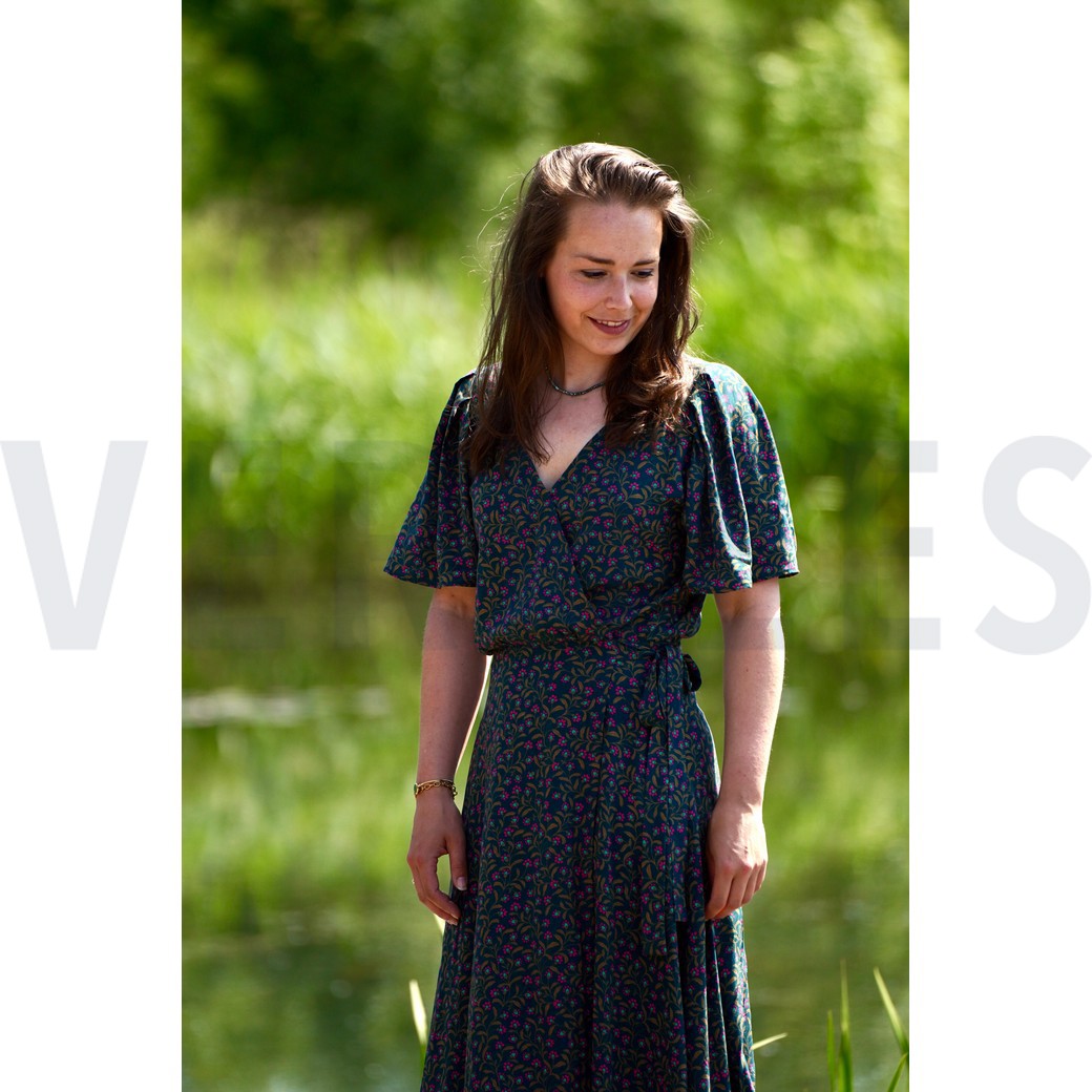 VISCOSE RADIANCE BLOEMEN BLAUW #7