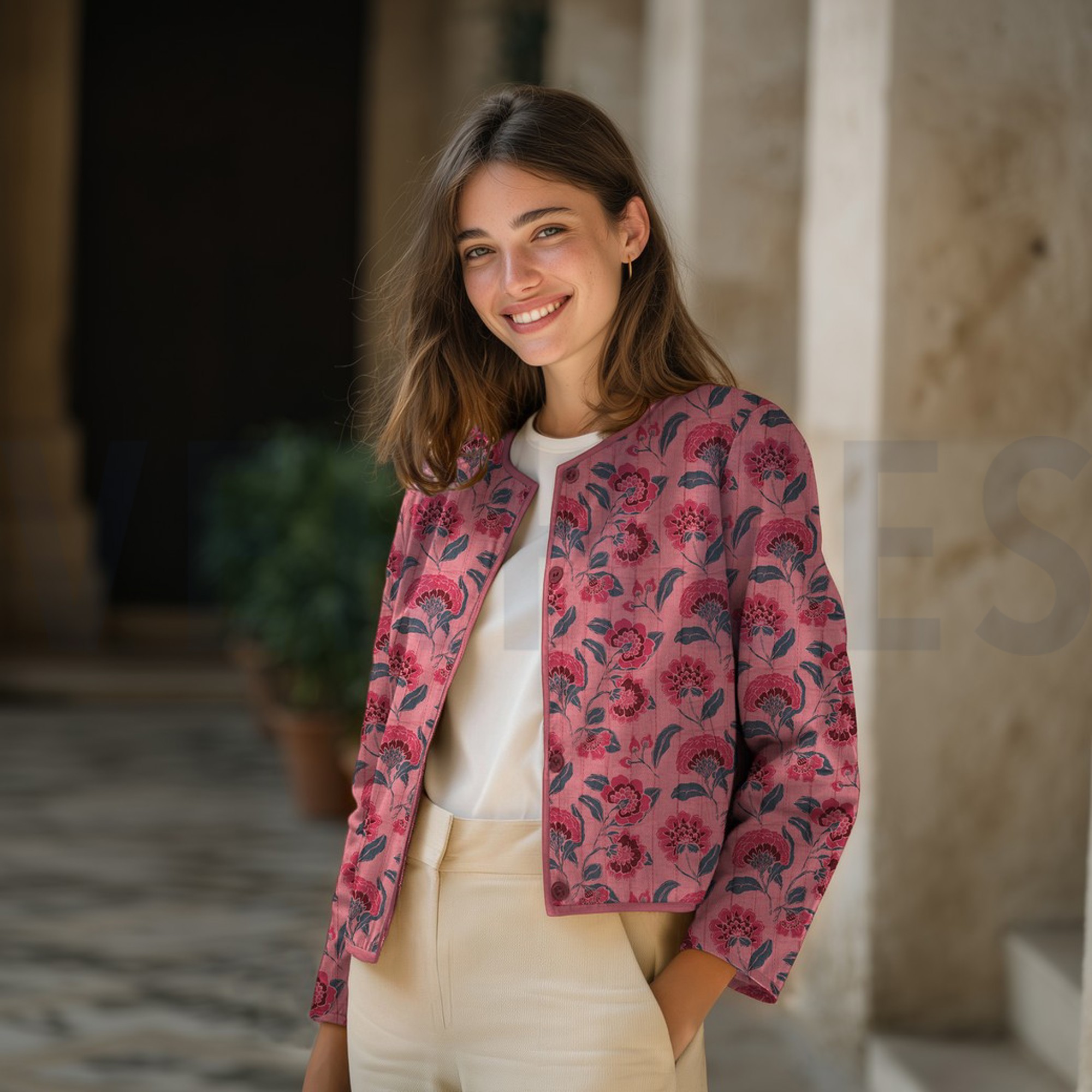 MUSSELIN GESTEPPT BLUMEN MAUVE (high resolution) #6