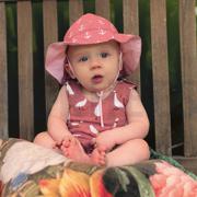 KATOENEN POPLIN ANKERS WIT/DONKERBLAUW (thumbnail) #6