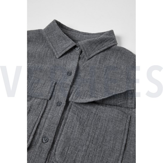 DOUBLE GAUZE MELANGE NAVY MELANGE #7