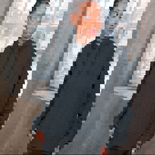 GEPRÄGTER FRENCH TERRY INDIGO MELIERT #7