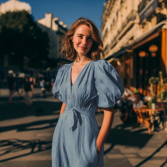 DENIM SLUB INDIGO DUNKELBLAU #7