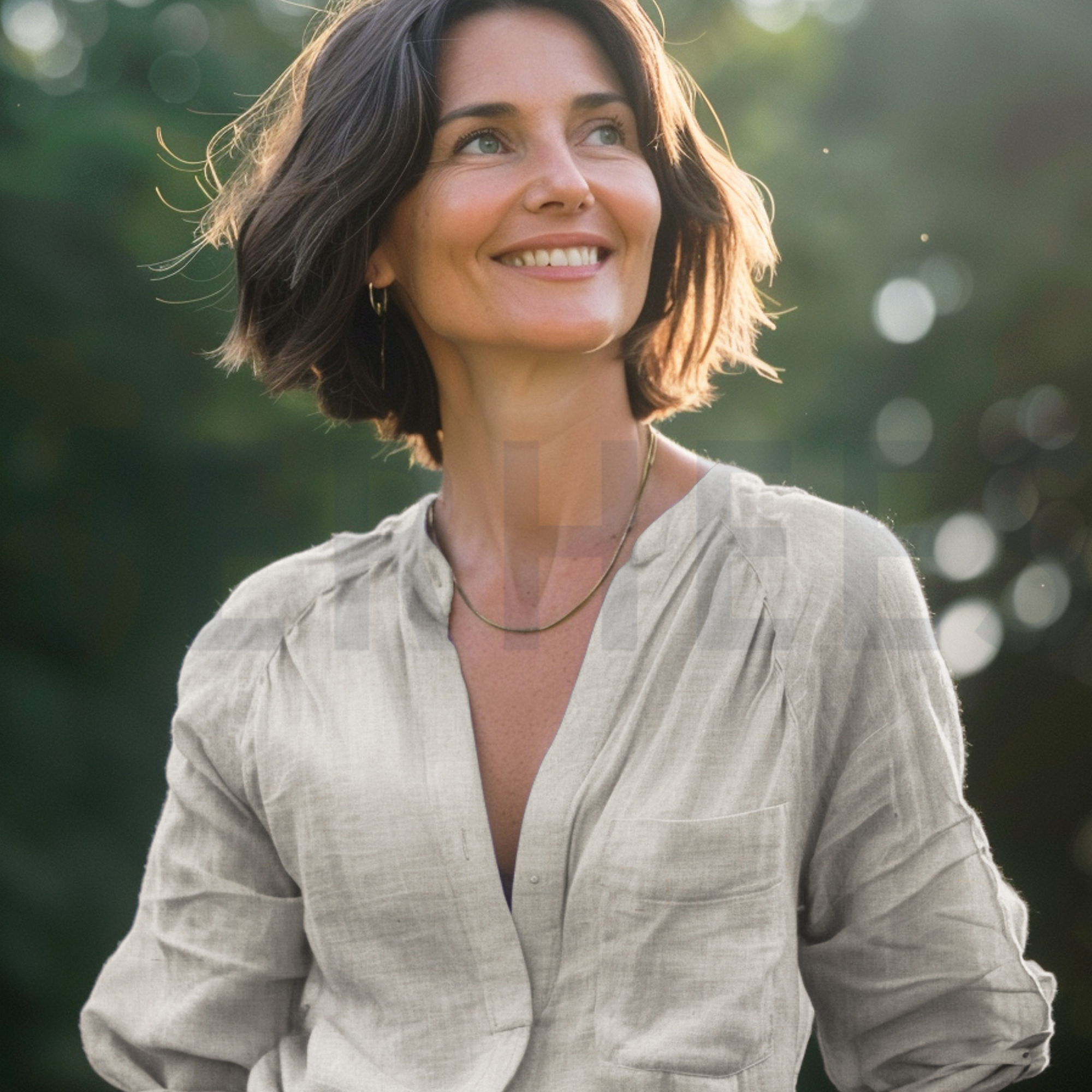 EUROPEAN FLAX LINEN 125 GM2 MISTY BLUE (high resolution) #7