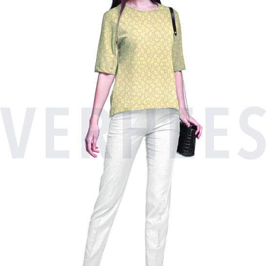 BREISEL JACQUARD LUREX ECRU #7