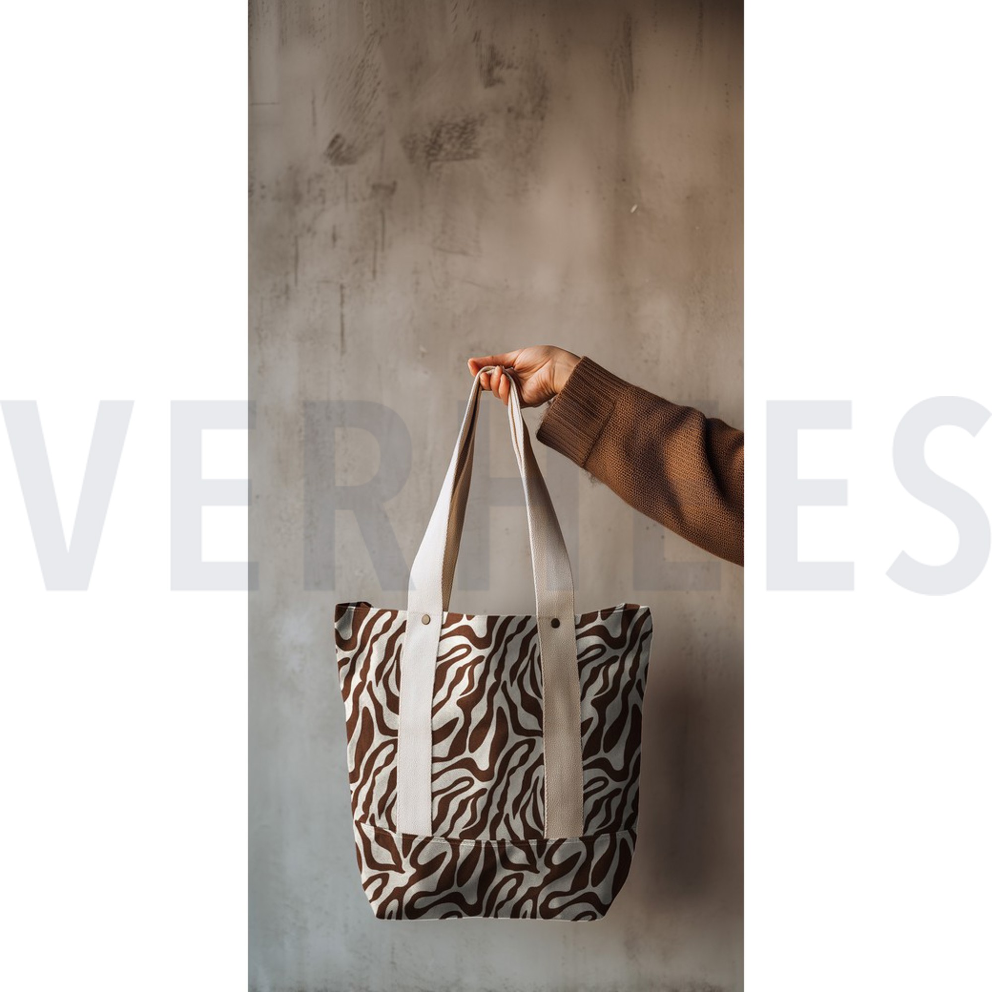 TOILE DÉCORATION LIN LOOK PEAU D’ANIMAL BRUN FONCÉ (high resolution) #7