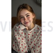 SWEAT NATURALS HERZEN NATUR/FUCHSIA (thumbnail) #7