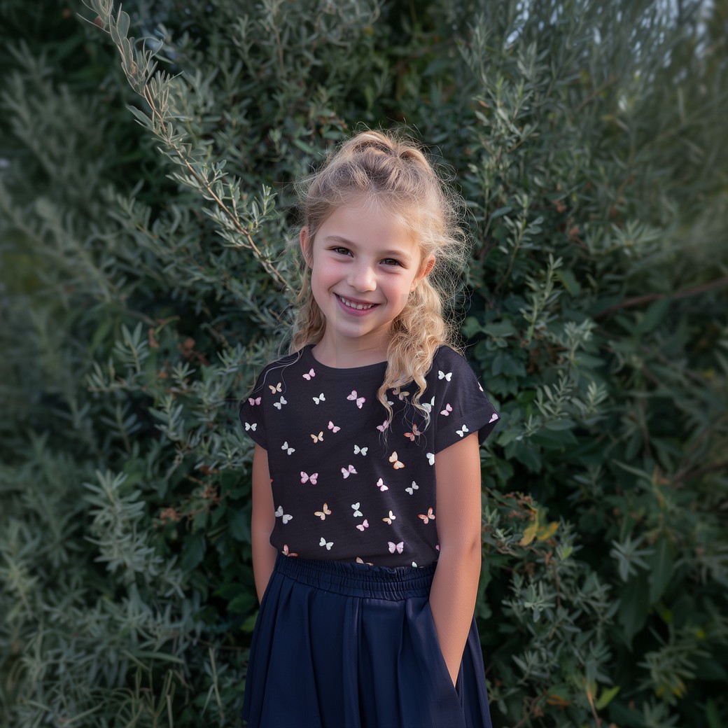 JERSEY DIGITAL BUTTERFLIES NAVY #7