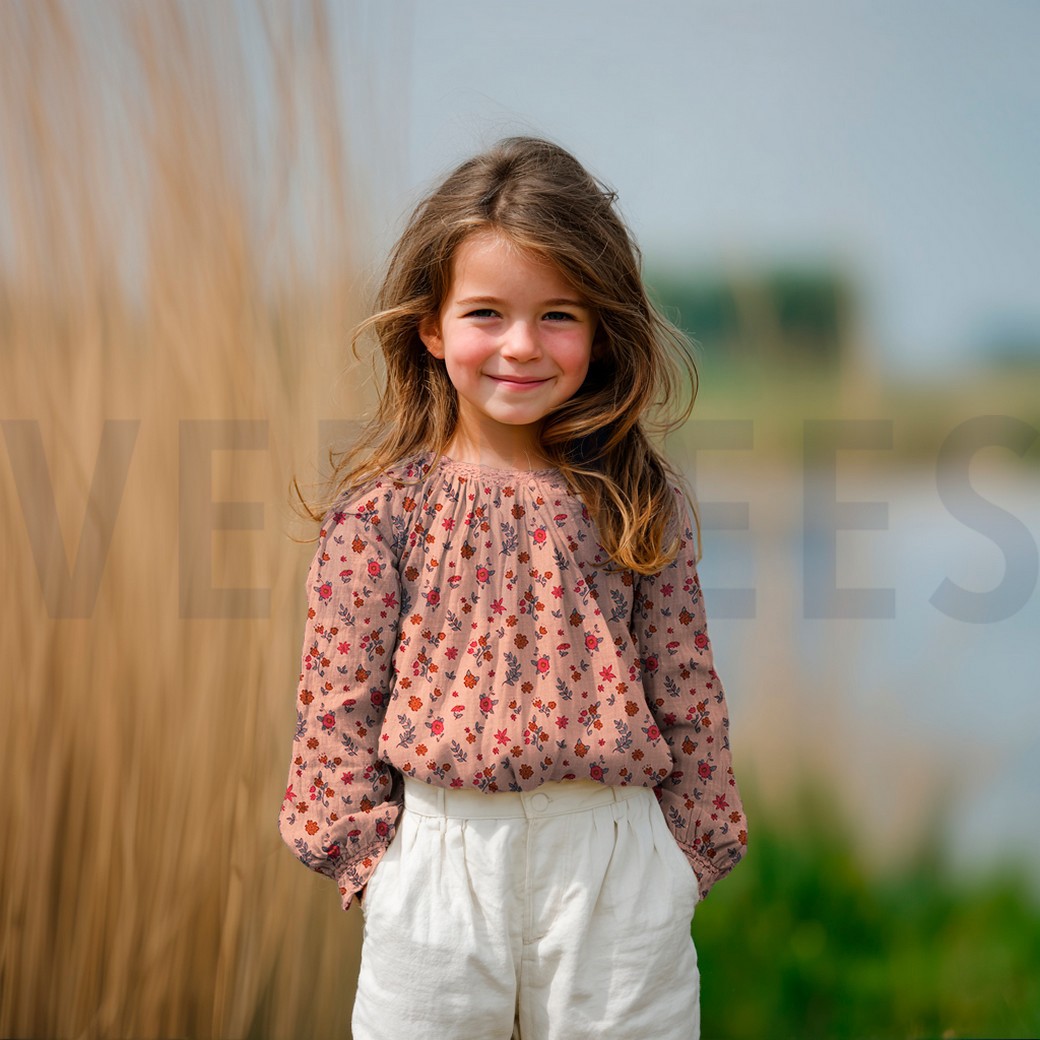 MUSSELIN GOTS BLUMEN WEISS #7