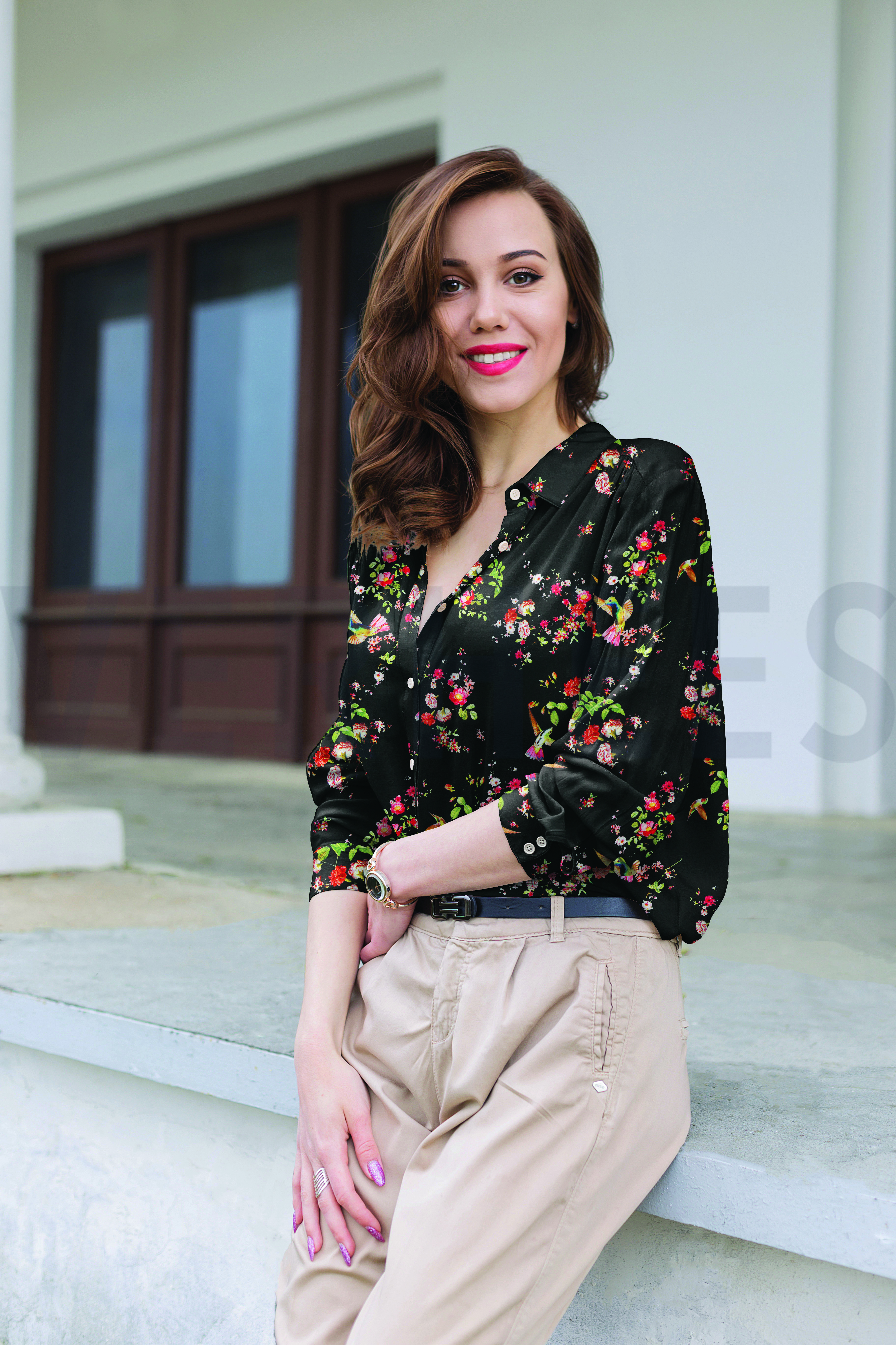 MAGNOLIA STRETCH ZWART #7