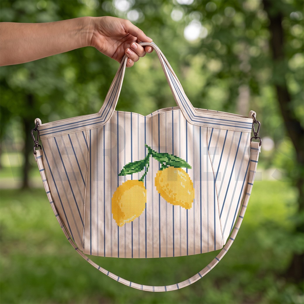 CANVAS DIGITAAL SHOPPER PANEEL CITROENEN NATUREL #7
