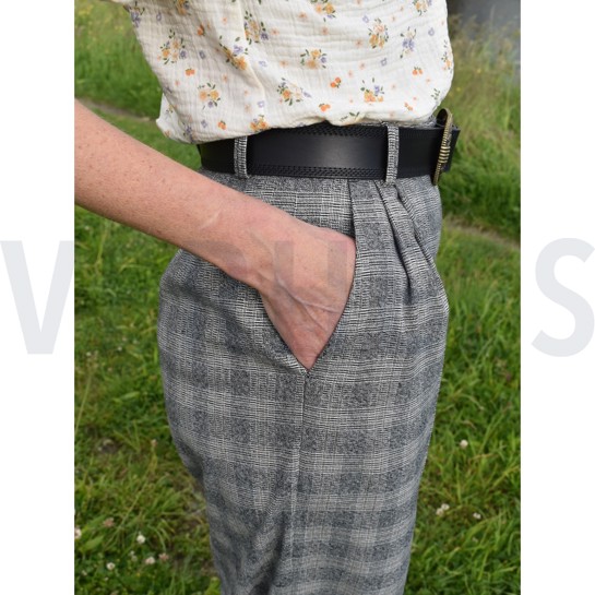 TARTAN CHECK CAMEL/ROSA #7