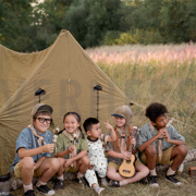 KATOENEN POPLIN GOTS LIEVE BEREN WIT (thumbnail) #7