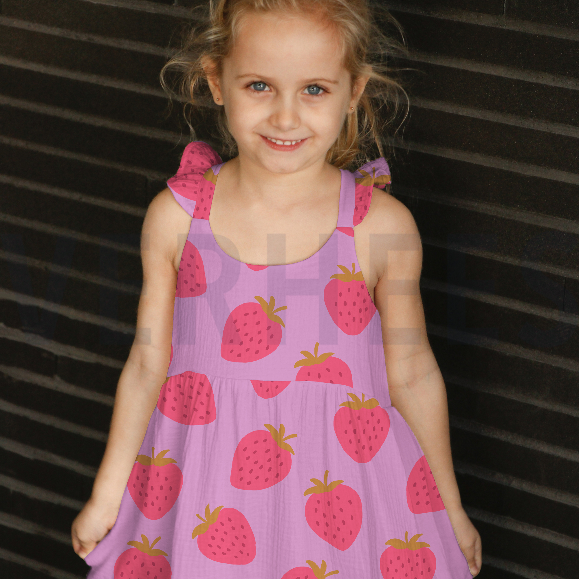 DOUBLE GAUZE AARDBEIEN ROZE (high resolution) #7