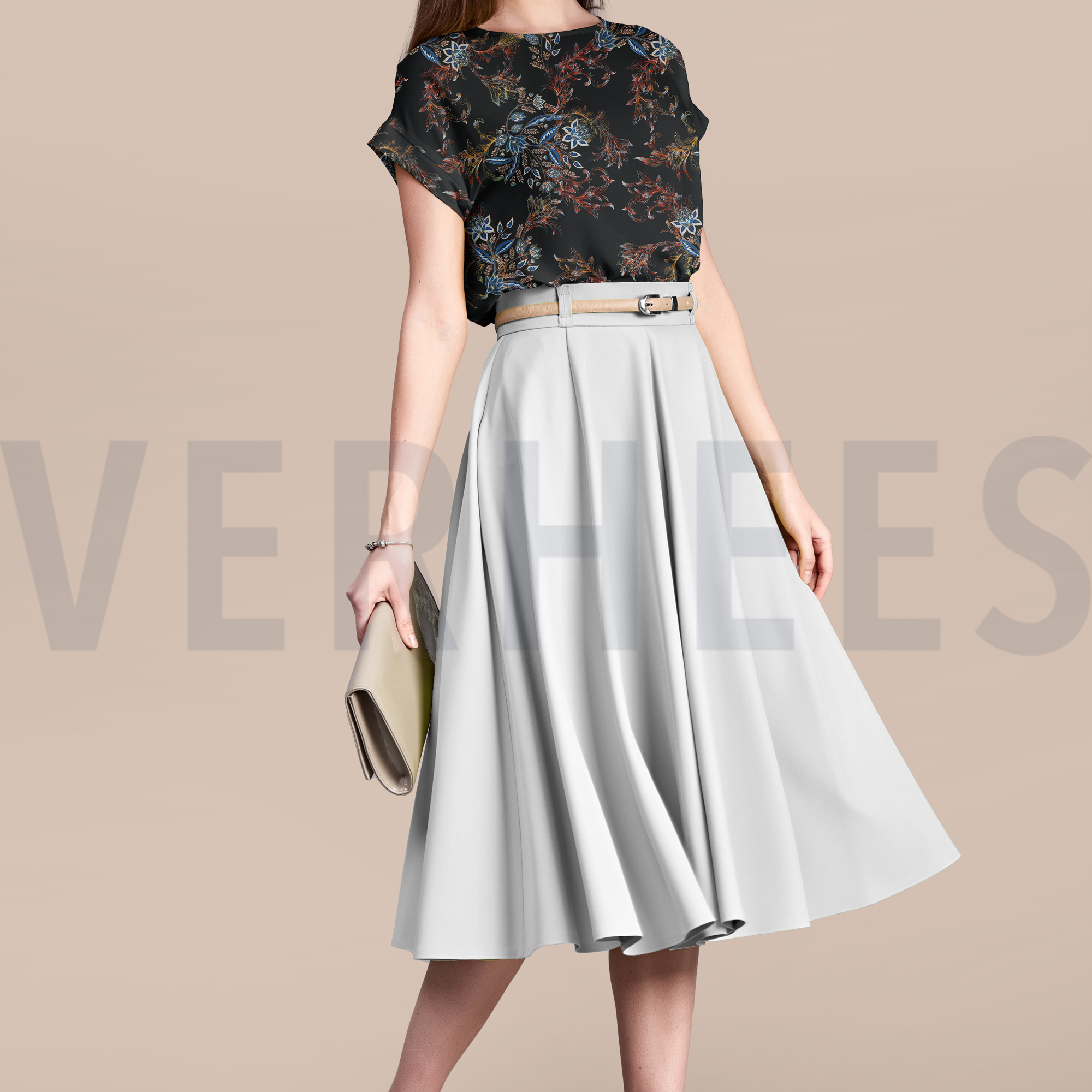 MAGNOLIA STRETCH DIGITAL BLACK (high resolution) #7