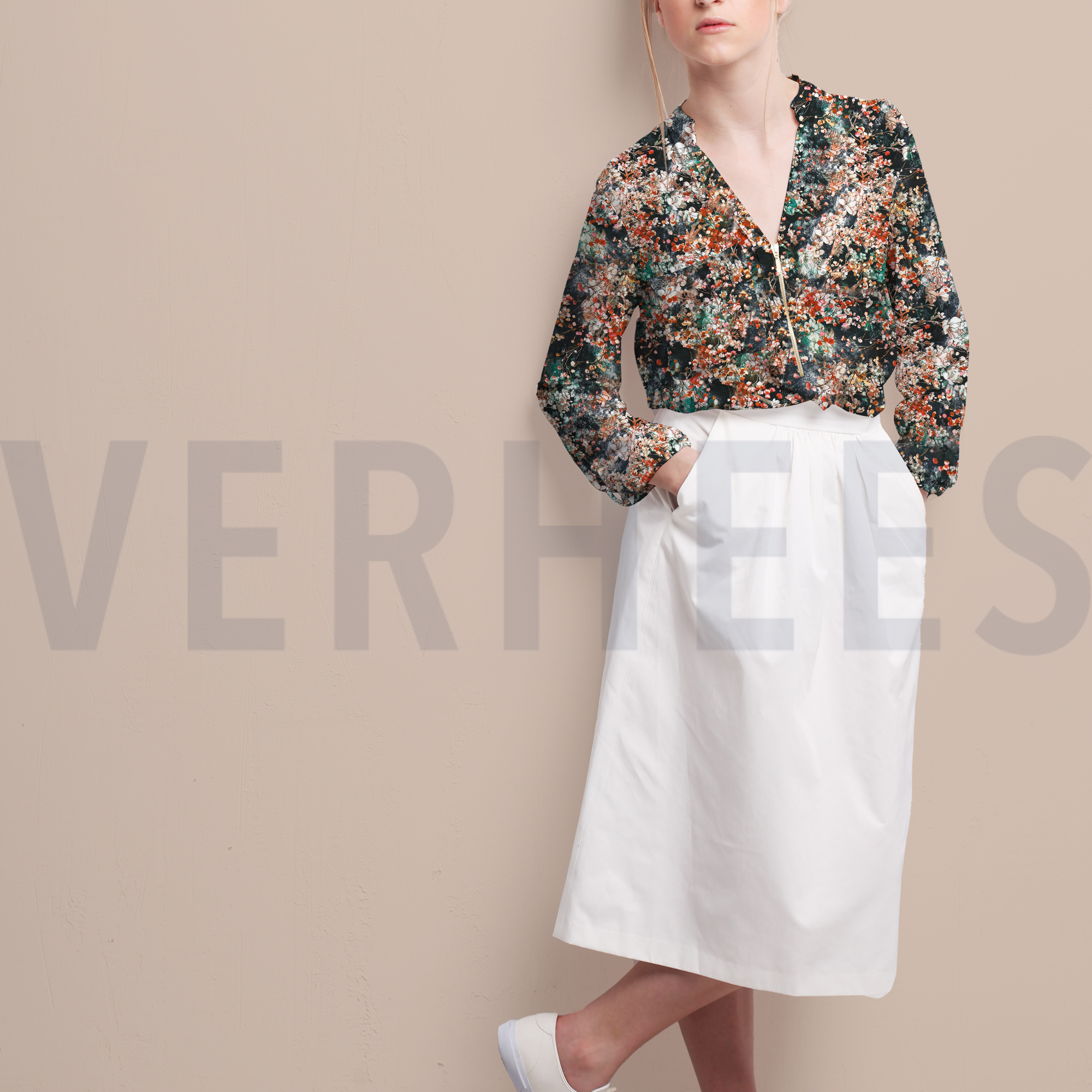 MAGNOLIA STRETCH DIGITAAL ZWART (high resolution) #7