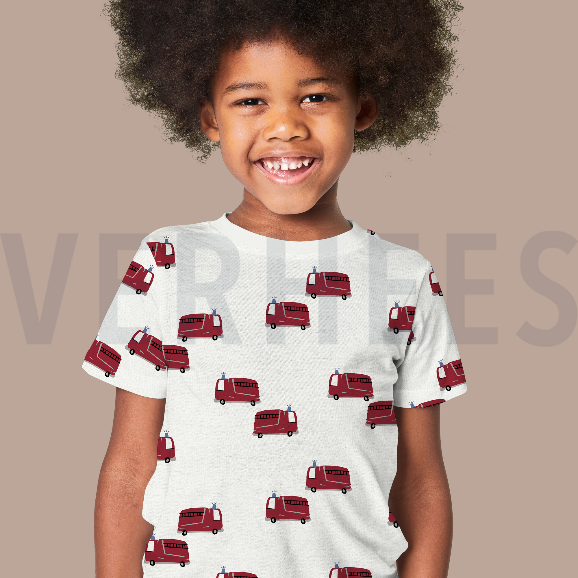 JERSEY MÉLANGE CAMIONS DE POMPIERS ÉCRU (high resolution) #7