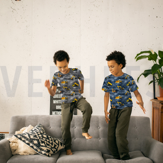 JERSEY DIGITAL CONSTRUCTION VEHICLES NAVY #7