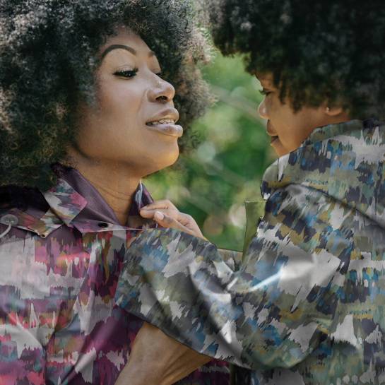 SOFTSHELL DIGITAL ABSTRACT MARINEBLAU #7