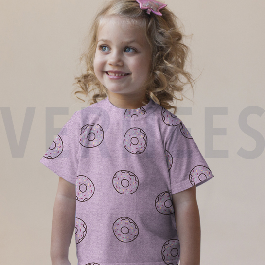 JERSEY MELANGE GLITTER DONUTS LILA MELANGE #7