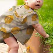 DOUBLE GAUZE LEMONS SAND (thumbnail) #7