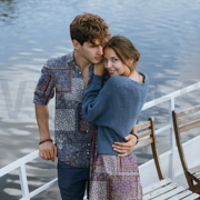 VISCOSE RADIANCE DIGITAL PATCHWORK BLEU (thumbnail) #7