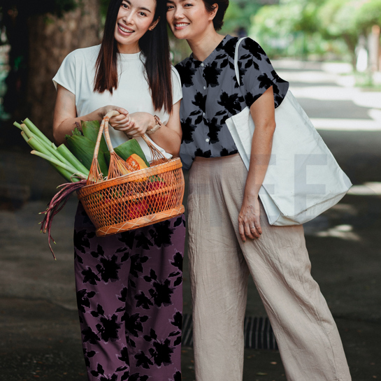 VISCOSE LUREX DIGITAL FLEURS VIOLET #7