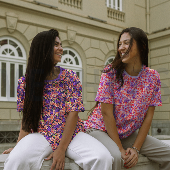 JERSEY DIGITAL FLOWERS LILAC #7