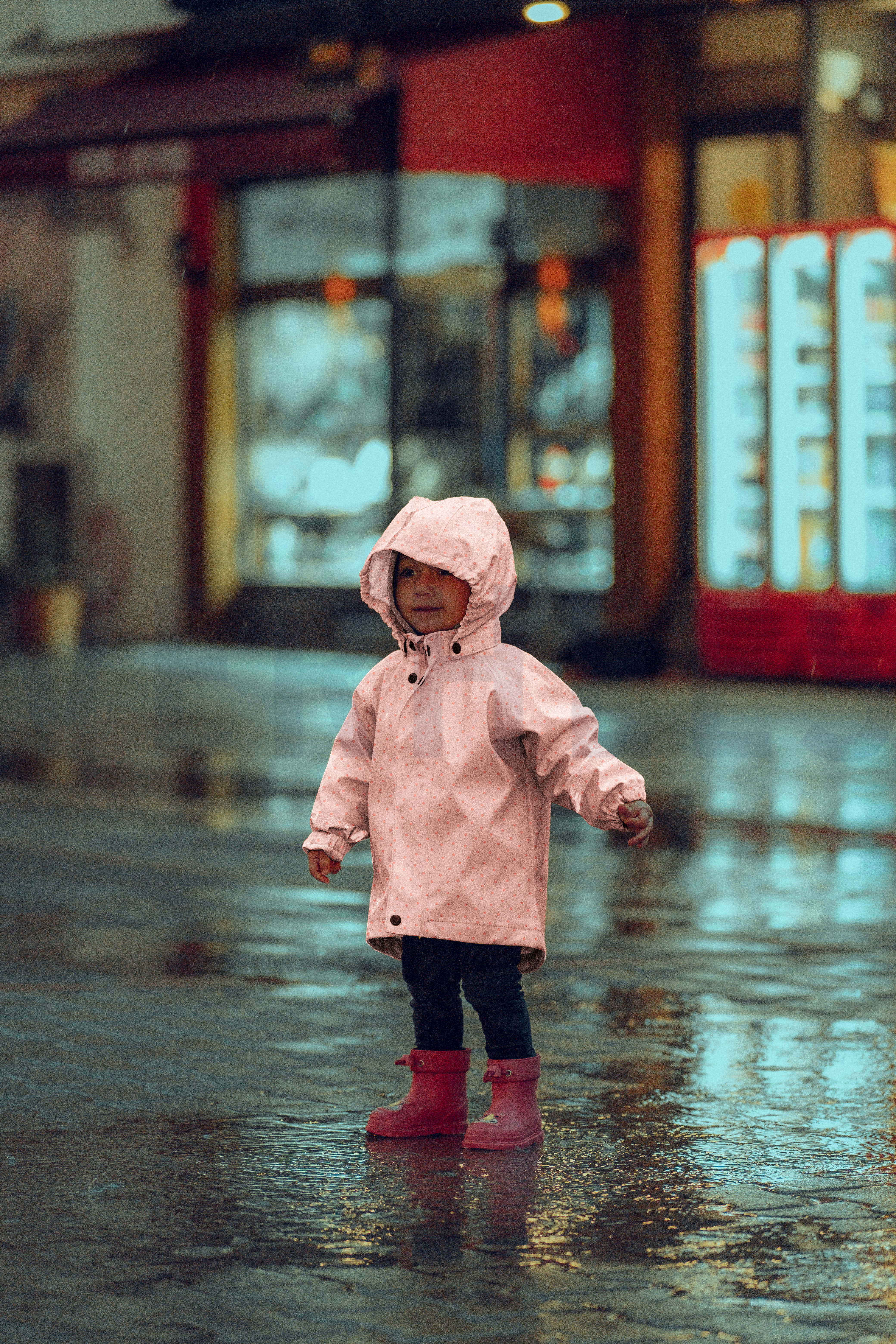 IMPERMÉABLE POIS ROSE #7