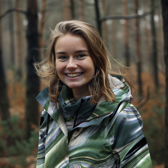 SOFTSHELL DIGITAL FLÜSSIGMETALL JEANS/GRÜN #7