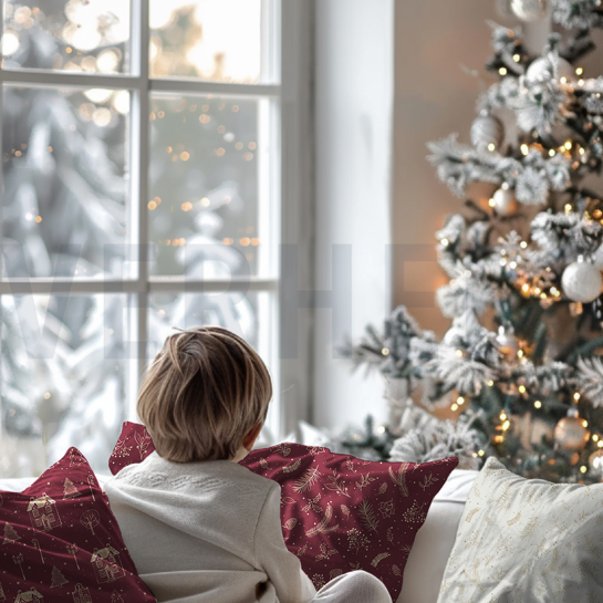 CANVAS DIGITAL CHRISTMAS HOME BORDEAUX #7