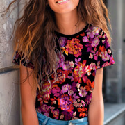 JERSEY DIGITAL BLUMEN SCHWARZ (thumbnail) #7