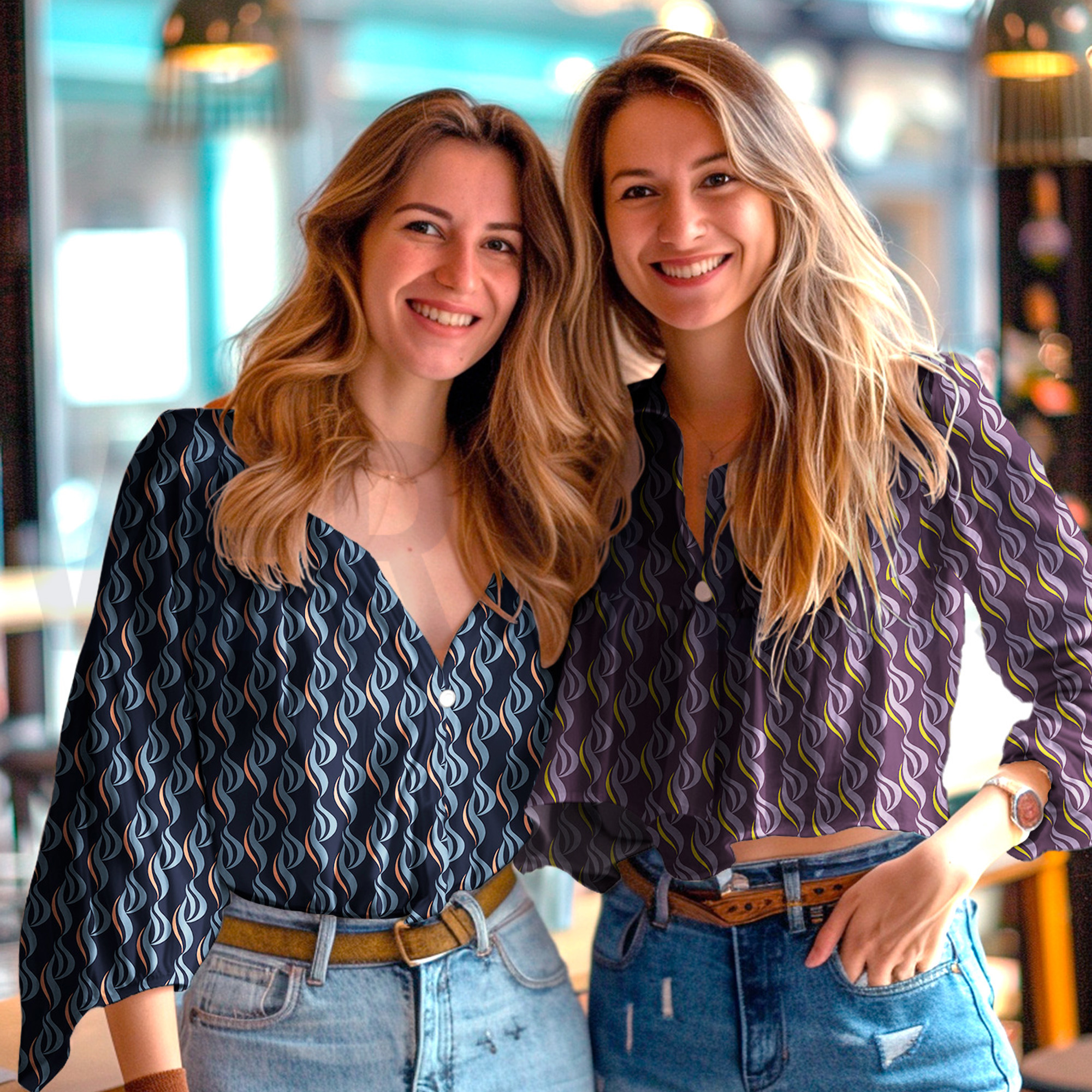 VISCOSE ROSELLA STRETCH ABSTRACT DONKERPAARS (high resolution) #7