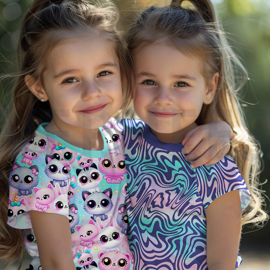 JERSEY DIGITAAL SCHATTIGE DIEREN & ABSTRACT MULTI #7